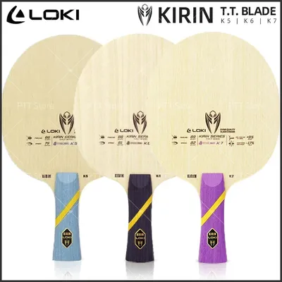 Loki kirin k5 k6 k7 Tischtennis klinge Vollholz elastische Tischtennis klinge mit klarer Berührung schneller Angriff mit Loop-Drive-Loki-Klinge Image