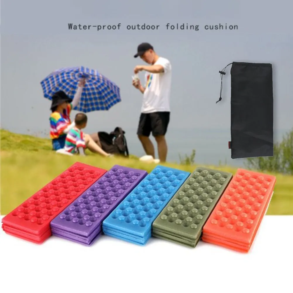 1pc Outdoor Picknick Camping Matte Strand Feuchtigkeit-Beweis Faltbare XPE Kissen Wandern Tragbare Kleine Matten Ei Trog Wasserdichte pad Image