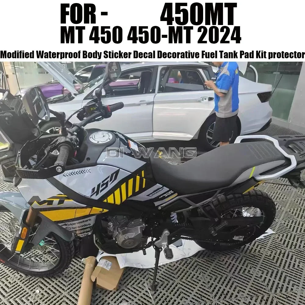 Für cfmoto 450mt mt-mt Motorrad modifiziert wasserdicht Karosserie Aufkleber Aufkleber dekorative Kraftstoff tank Pad Kit Schutz Image