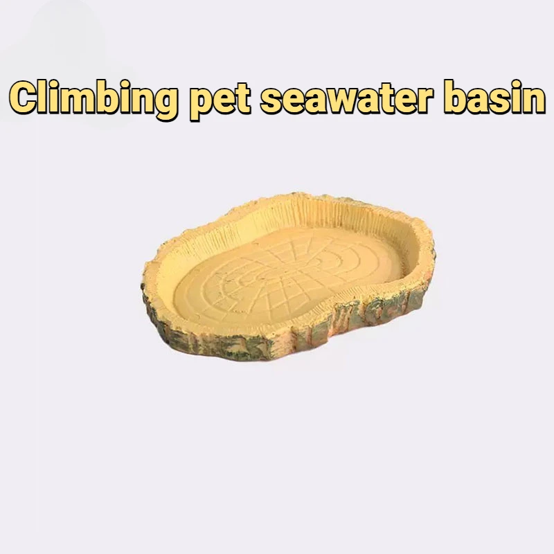 Filles de nourriture pour animaux de compagnie inoling, plateau de nourriture pour animaux de compagnie de tortue, matériau en résine, adapté à toutes sortes d'animaux de compagnie