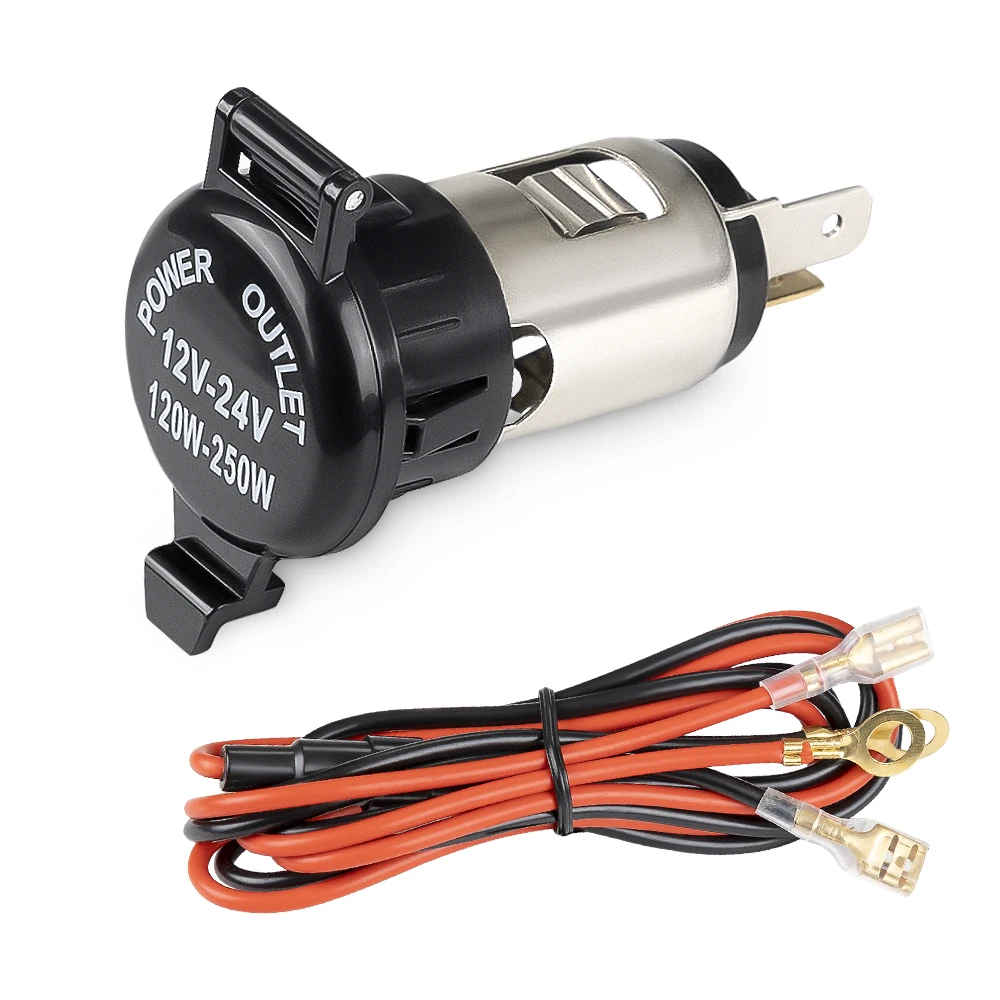 12V - 24V Auto-Zigarettenanzünder-Buchse 120W - 250W Zigarettenanzünder-Netzstecker Zigarettenanzünder-Buchse Image