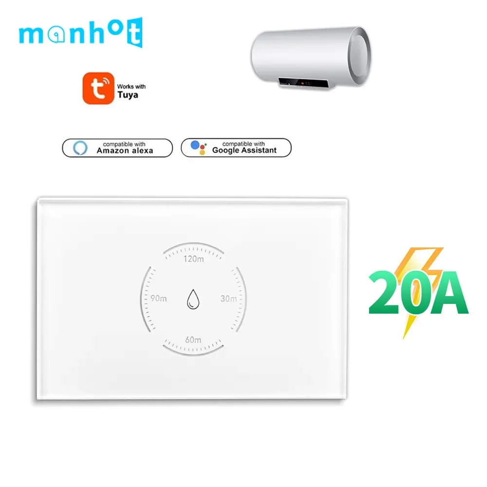Wifi smart kessel schalter warmwasser bereiter schalter 4400w 20a tuya us standard app control timer für stimme alexa google home Image