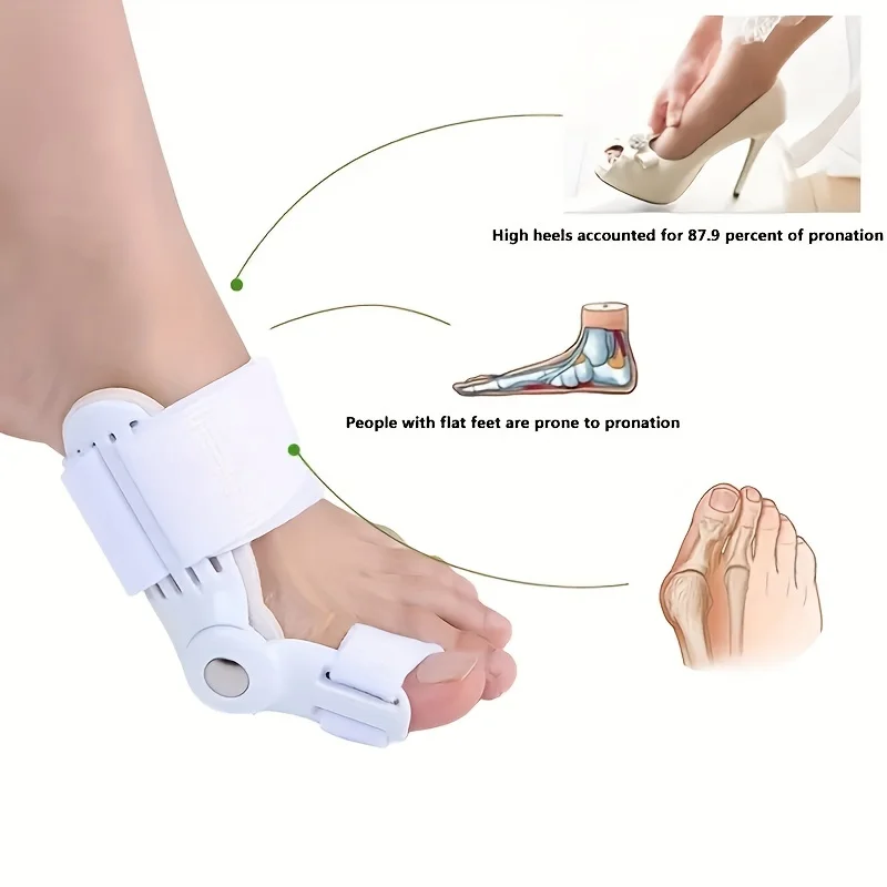 Bunion Corrector Für Frauen Und Männer Big Toe Relief Einstellbare Schiene Pads Orthopädische Haarglätter Separator Bunion Corrector Image