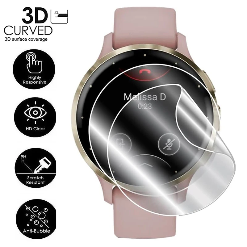 1–5 Stück Hydrogel-Folien für Garmin Venu 3/3s, weiche High-Definition-Film, Displayschutzfolie, Schutzhülle für Garmin Venu 3S Venu3 Image