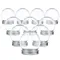 10 pièces bricolage boule de neige Globes d'eau bouchons à visser boule de neige vide faisant des accessoires bricolage artisanat accessoires affichage de noël cadeaux de faveur