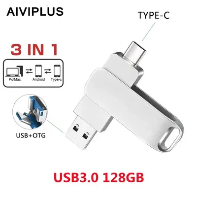 USB C Typ C USB3.0 Flash-Laufwerk 32 GB 64 GB 128 GB 256 GB Pen-Laufwerk für Huawei und Androids Image