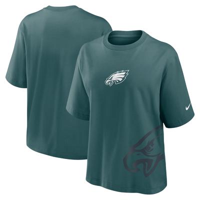 Nike Philadelphia Eagles Boxy-T-Shirt für Damen in Mitternachtsgrün Image