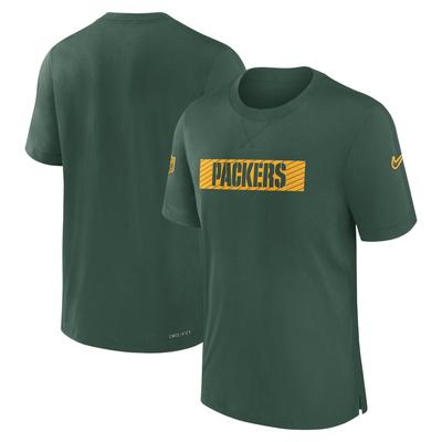 Grünes Nike Green Bay Packers Sideline Player Performance-T-Shirt für Herren Image