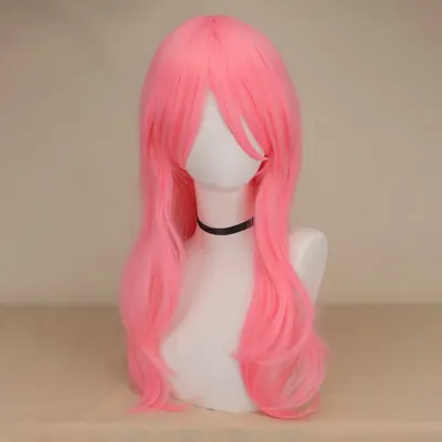 Anime Fluttershy Cosplay Synthetic Wig Long Curly Wave Hair Pink Wig Cosplay Cosplay Wigs Heat