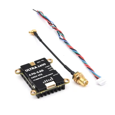 Ultra 1W6 4.9G-5.8GHZ 64CH 1600mW 1.6W / 2.5W Adjustable FPV VTX 7-36V Transmitter for RC FPV Drone