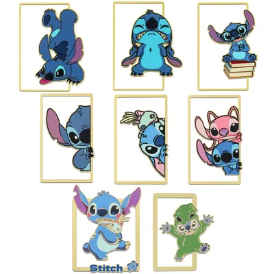 8 Styles Disney Stitch and Angel Creative Bookmark for Women Men Cute Book Mark Page Clips Reading