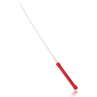 60CM Natural Rattan Long Straight Whip Riding Crop Flogger Black Red PU Leather Handle Cover Paddle