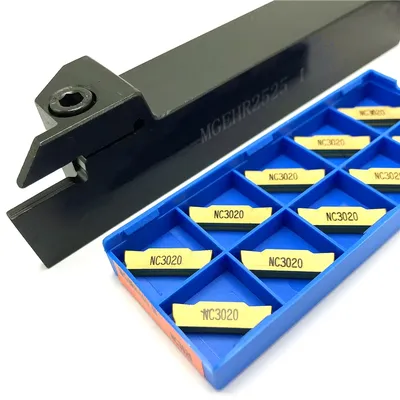 MGEHR1010 MGEHR1212 MGEHR1616 MGEHR2020 MGEHR2525 Grooving Tool Holder+Carbide Grooving inserts MGMN150 MGMN200 MGMN300 MGMN400