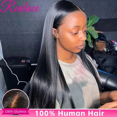 Glueless Bone Straight 4X4 Hd Lace Frontal Wig 13X6 13X4 Black Lace Front Wig Human Hair 5x5 Natural Brazilian Transparent Wigs