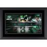 Aaron Rodgers New York Jets Facsimile Signature Framed 10"" x 18"" Player Nameplate Collage