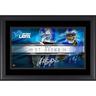 Amon-Ra St. Brown Detroit Lions Facsimile Signature Framed 10"" x 18"" Player Nameplate Collage