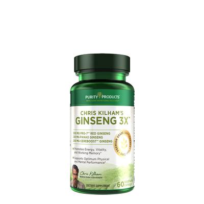 Chris Kilham's Ginseng 3X - 60 Capsules (30 Servings)