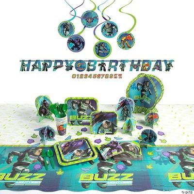 Disney Party Supplies | Buzz Lightyear Party Supplies Bundle - Tableware And Decorations | Color: Blue | Size: Os