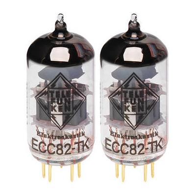 Telefunken ECC82-TK Black Diamond Series Vacuum Tubes with Balanced Triodes (Matched P MATCHED PAIR OF ECC82-TK W/ BALANCED TRO