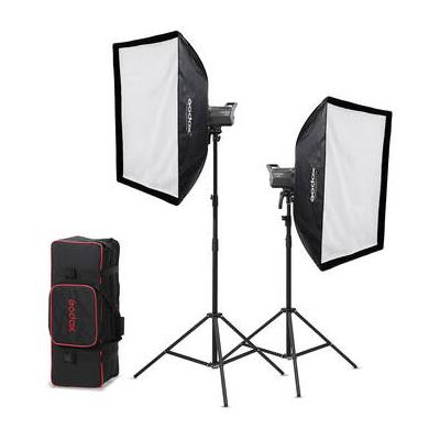 Godox Litemons LA200D Daylight LED 2-Light Kit with Stands and Softboxes LA200D KIT