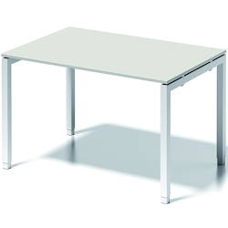 Bisley Schreibtisch Cito BxTxH 120x80x65-85cm grauweiß Gestell verkehrsweiß Image