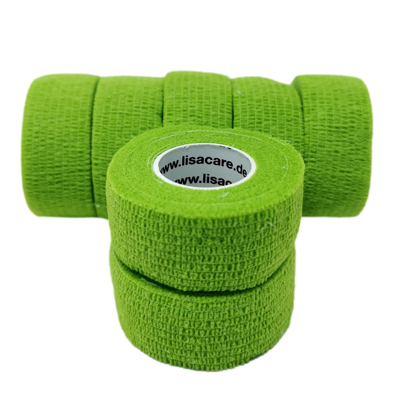LisaCare cerotti coesivi per le dita, senza lattice, 2,5 cm - Verde ch