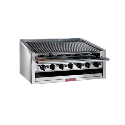 Magikitch'n APM-RMB-636 NG 36" Radiant Charbroiler w/ Round Rod Top Grate, Natural Gas, Stainless Steel, Gas Type: NG