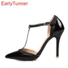 Brandneue Verkäufe Sexy Rote Aprikose Schwarze Damen Sandalen High Heels Gold Damen Stripper Schuhe EKS 6 Plus Große Größe 31 43 47