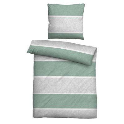 Bettwäsche BIBERNA "Jonas", braun (fichte), B/L: 135cm x 200cm, , Flanell, B/L: 80cm x 80cm, Flanell, Obermaterial: 100% Baumwolle, Bettwäsche, kuschelig warm, weich, pflegeleicht, 100% Baumwolle, made in Germany Image