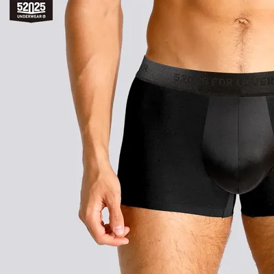 52025 Micromodal-Herren-Boxershorts mit Tasche aus 100 % Maulbeerseide – höchster Komfort, ultimative Weichheit und luxuriöses Gefühl der Seide Image