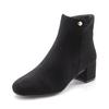 Stiefelette LASCANA, Damen, Gr. 41, schwarz, Obermaterial: 100% Textilmaterial. Futter: 100% Textilmaterial. Decksohle: 100% Textilmaterial. Laufsohle: 100% Synthetik, unifarben, klassisch, Schuhe, mit bequemen Blockabsatz, Ankle Boots, Stiefel VEGAN