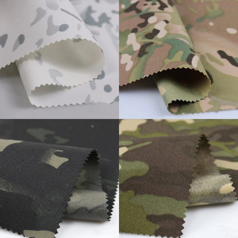 MC MCTP MCBK MCAP 1000D Polyester Oxford Tuch Schwarz Alphine Tropic Camouflage Stoff PU-beschichtet Wasserdicht Image