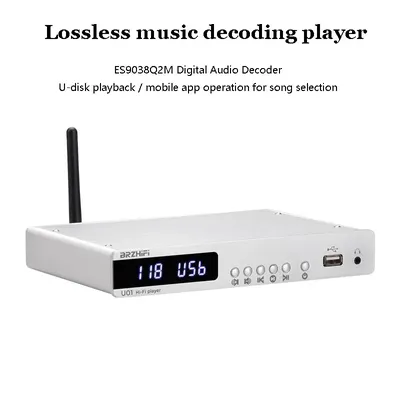 HD Verlustfreier Audio-Player ES9038Q2M Verlustfreier Decoder 2.1 Kanal HIFI Decoder Bluetooth 5.0 Digitaler optischer Koaxial-Eingang Image