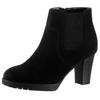 Stiefelette ANISTON SHOES, Damen, Gr. 37, schwarz, Textil, Veloursleder, elegant, Schuhe, Ankleboots mit seitlichem Stretcheinsatz - NEUE KOLLEKTION