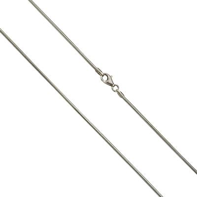 Collierkettchen VIVANCE "925-/ Sterling Silber Schlangenkette", weiß, Halsketten, Damen, 45, L: 45cm, Silber 925 (Sterlingsilber), L: 45cm B: 1.4mm, glänzend, B:1.4mm Image