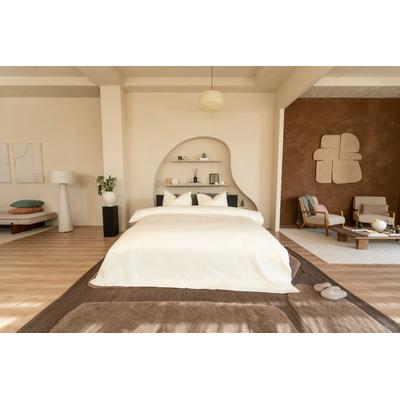 Bettwäsche KAYORI "Taga", beige (natur), B/L: 155cm x 220cm, , Mako-Satin, B/L: 80cm x 80cm, Mako-Satin, Obermaterial: 100% Baumwolle, Bettwäsche, Bio-Baumwolle Image