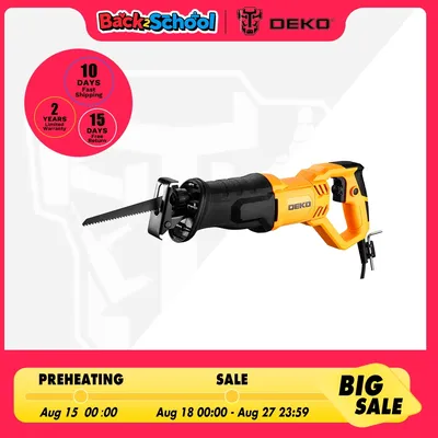 DEKO NEUE DKRS710G20 710W Elektrische Säge Säbelsäge mit Sägeblättern Jigsaw Kettensäge Werkzeuge für Holz DIY Elektrische Werkzeuge