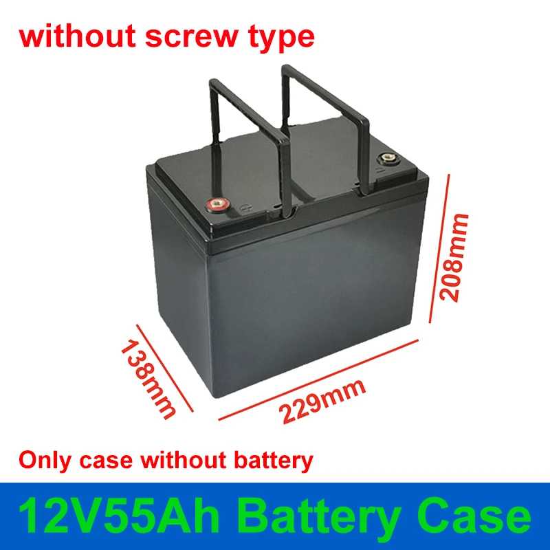 12V 55Ah Batteriegehäuse 4S 50A BMS Leere Box 12V55Ah 12,8V 50Ah 55Ah LiFePO4 18650 32650 DIY für Solarsystem-Energiespeicher Image