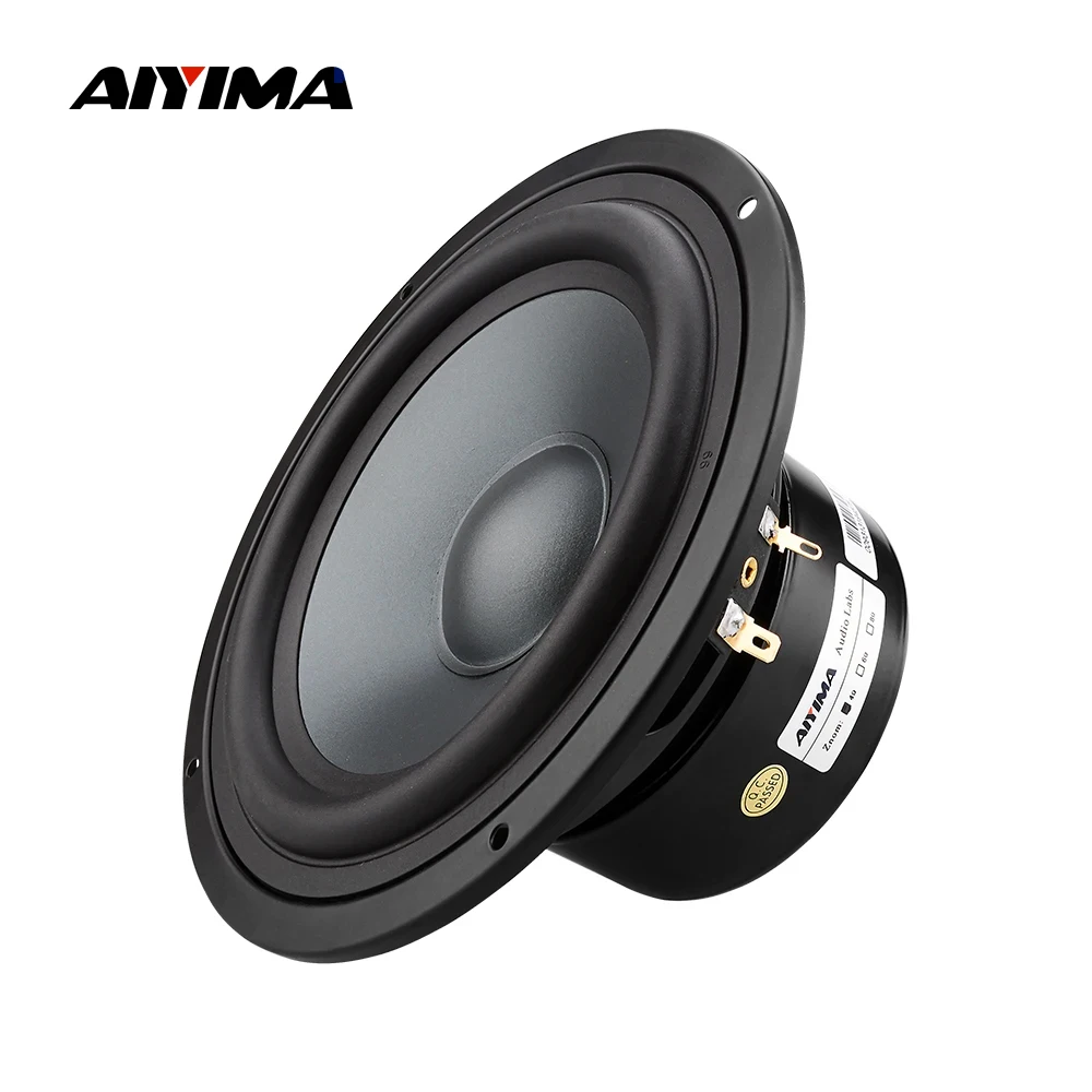 AIYIM 1 Stücke 6,5 Zoll Woofer Lautsprecher 4 8 Ohm 80 Watt Mittelbass Lautsprechereinheit Heimkino Bass HIFI Lautsprecher Bücherregal DIY