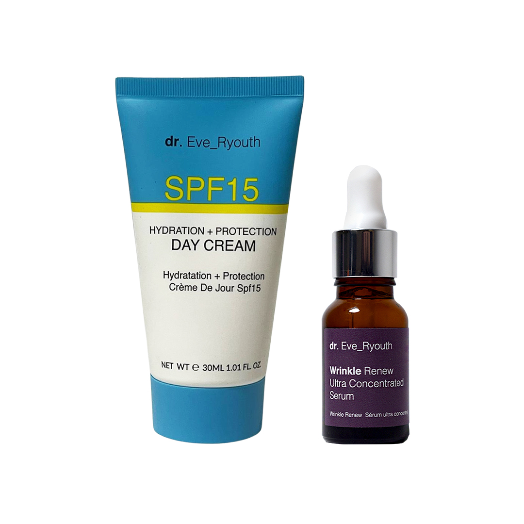 SPF15 Hydration + Protection Tagescreme 30 ml +Wrinkle Renew Ultra Concentrated Serum 15ml Image