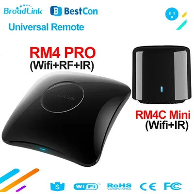Broadlink RM4 PRO WiFi IR RF Universal Smart Home Remote Control BestCon RM4C Mini IR TV Controller