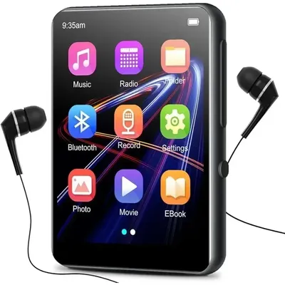 32GB BT 5.0 Touch Screen Music Player Portable mp3 Player with Speaker high Fidelity Lossless Sound