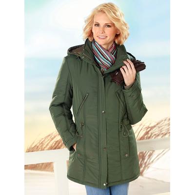 Steppjacke CLASSIC BASICS, Damen, Gr. 42, grün (khaki), 100% Polyester, unifarben, figurumspielend, Langarm, Jacken Image