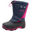 Winterstiefel KANGAROOS "Kanga-Bean II", Damen, Gr. 36, blau (navy, pink), Synthetik, Textil, sportlich, Schuhe, Snowboots, Winterboots, Winterschuhe, wasserabweisend