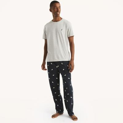 Nautica Men's Fleece Polar Bear Print Pajama Pant Peacoat, S