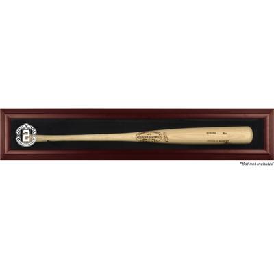Derek Jeter New York Yankees Wandvitrine mit Mahagoni-Rahmen und Nr. 2 Logo Image