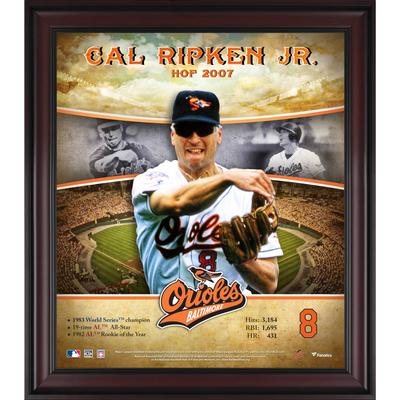 Cal Ripken Baltimore Orioles Hall of Fame Karriereprofil, gerahmt, 15 x 17 Zoll Image