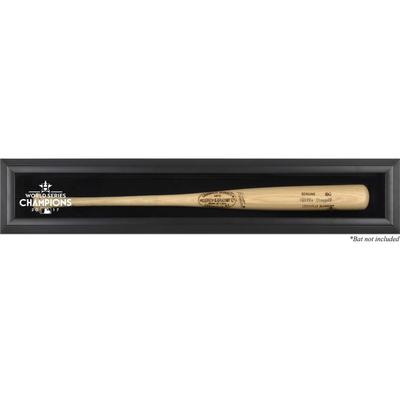 Houston Astros 2017 MLB World Series Champions Schwarz gerahmte Wandvitrine mit Logo-Schläger Image