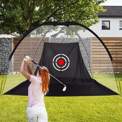 TEMU Golf Driving Training Nets Set With Target For Backyard Garage, Foldable Portable Golf Ball Trainer Cage Nets For Men Womens Indoor Use, Best Pro Home Golf Hitting Sports Net System Accessories