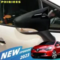 Per Renault Clio MK4 per 4 2 pz ABS plastica pipistrello ala coperture per specchietti copertura della custodia dello specchietto retrovisore nero lucido accessori auto